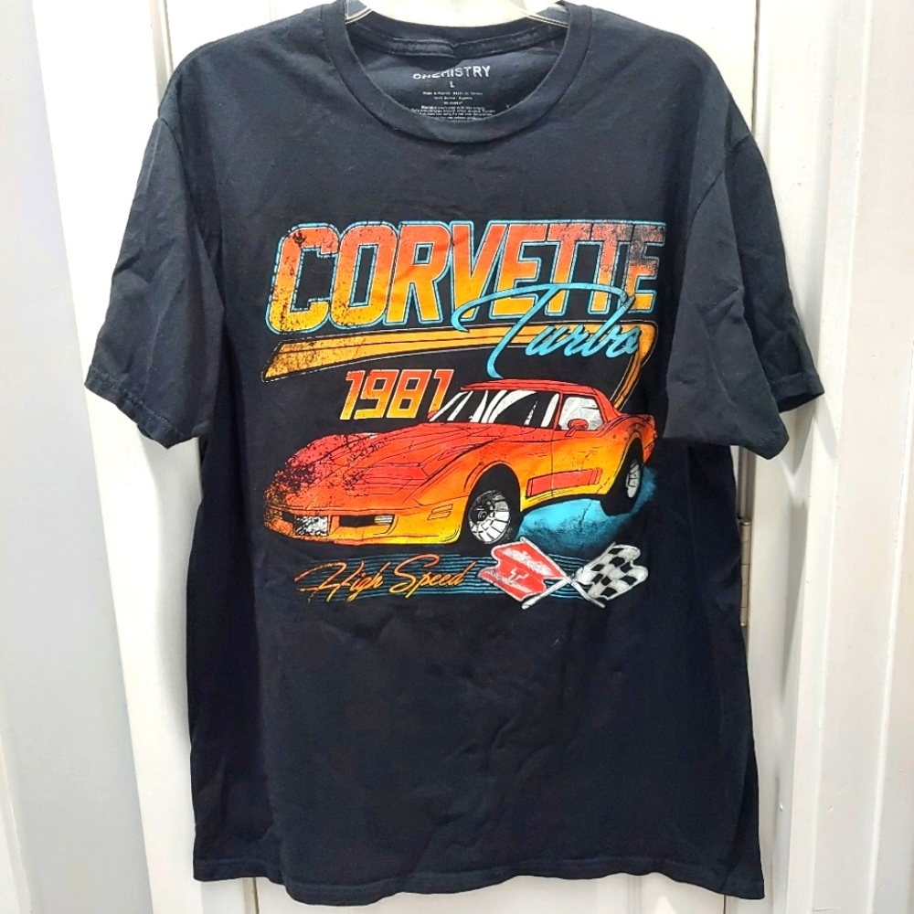 Corvette turbo 1981 t-shirt black Size Large